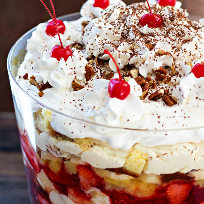 🍒Banana Split Trifle😍 - 🌺 Lynn Blog - Journey In My Kitchen