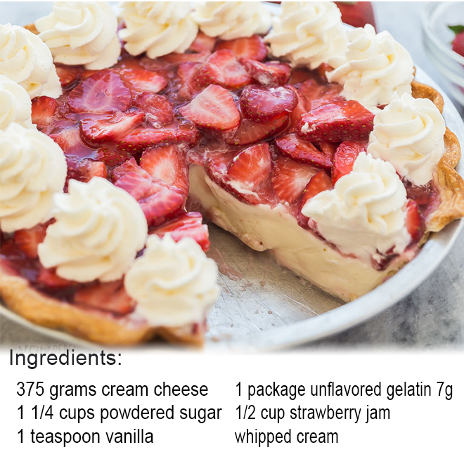 🍓Strawberry Cream Cheese Pie😋 - 🌺 Lynn Blog - Journey In My Kitchen